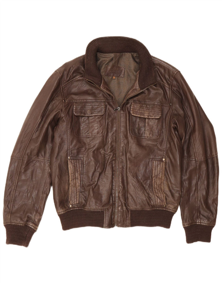 Jachetă de piele pentru bărbați Conbipel IT 50 Large Brown