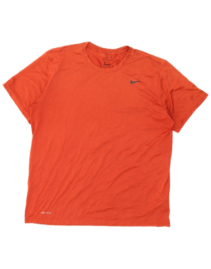 Tricou pentru bărbați NIKE Dri Fit Top XL Portocaliu Poliester