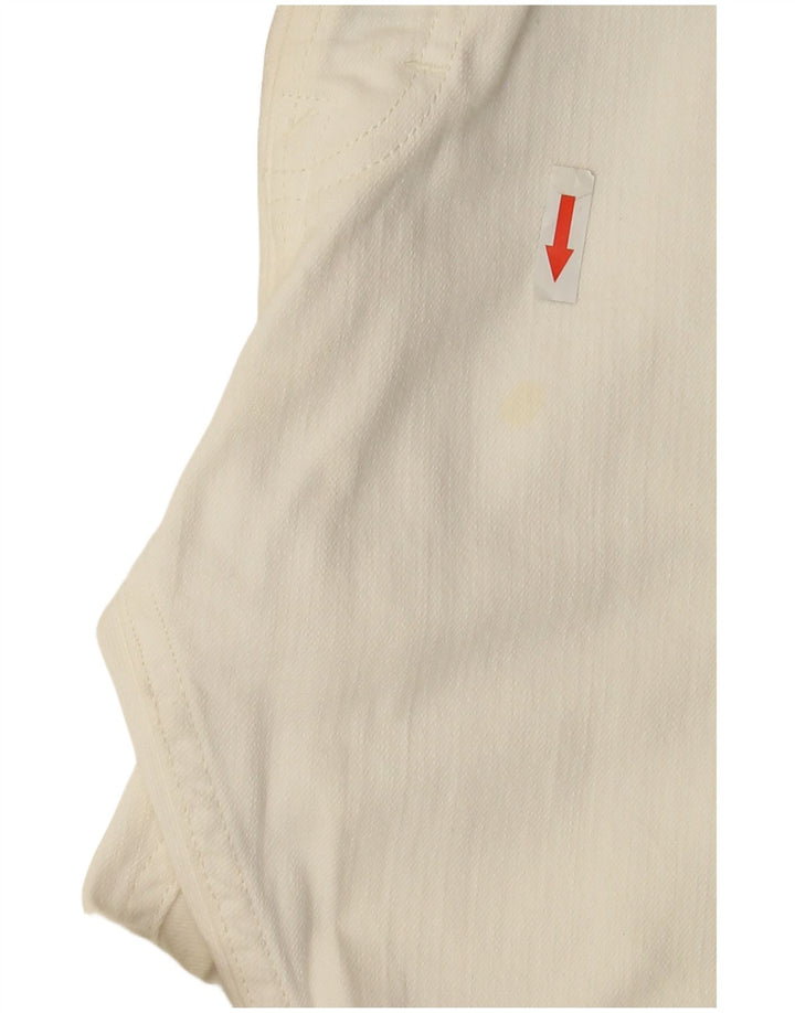 Blugi Lee Powell pentru femei W36 L33, bumbac alb