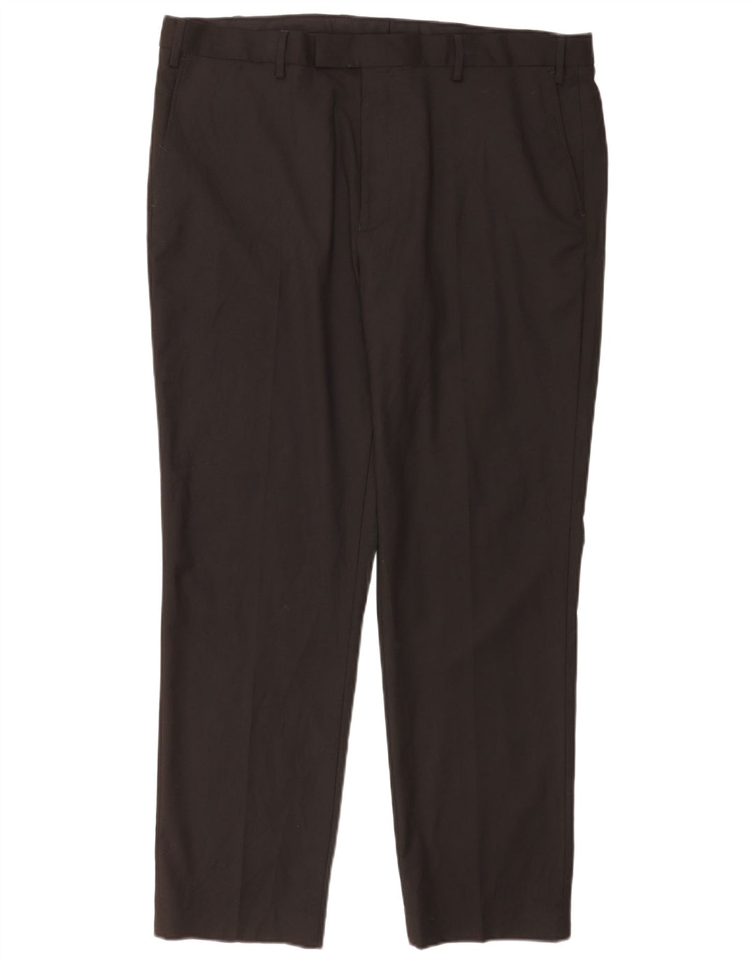 Pantaloni de costum pentru bărbați Marks & Spencer, cu ajustare normală, L40 L31, poliester negru