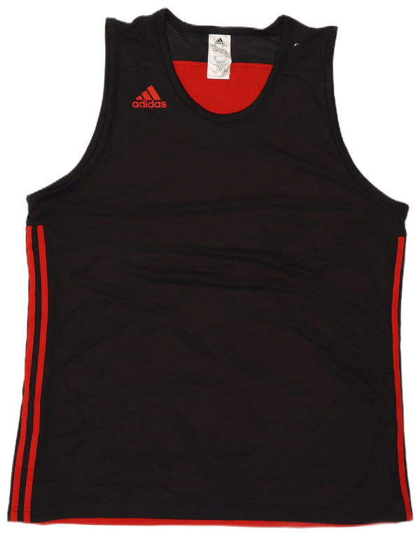 Adidas Mens Vest Top 3XL Black Polyester