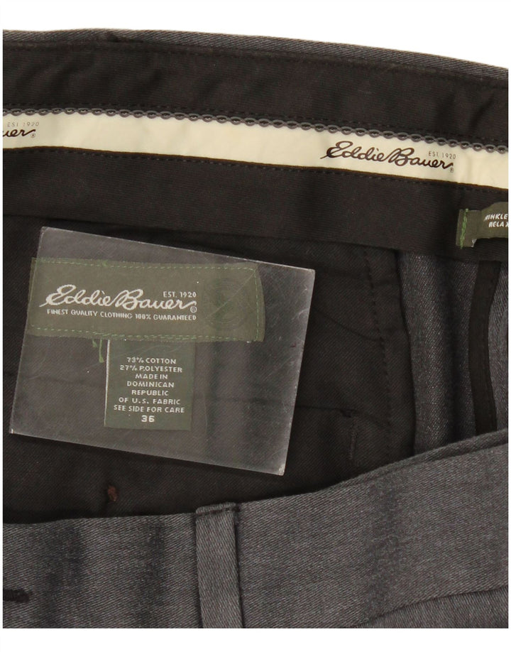 Pantaloni chino pentru bărbați Eddie Bauer L36 L31 Gri Clasic