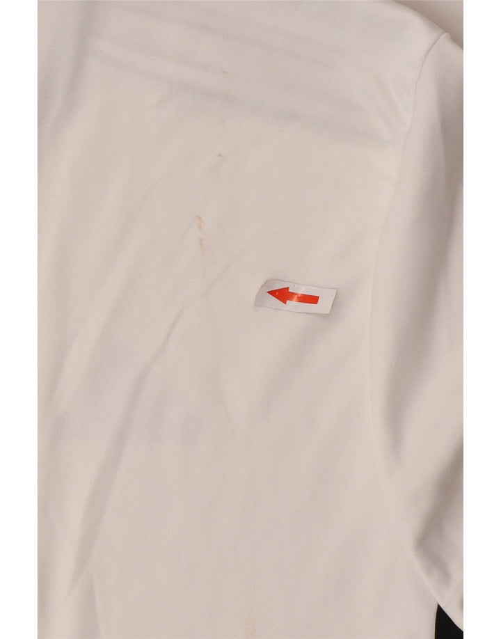Tricou pentru bărbați Adidas Aeroready Top Mediu Alb Poliester Colorblock