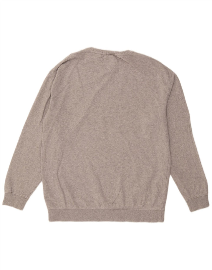 Hanorac pentru bărbați Tommy Hilfiger, cu formă relaxată, pulover, bumbac, gri mediu