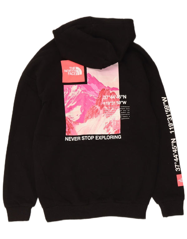 Pulover The North Face pentru damă, cu grafică, UK 10, bumbac negru