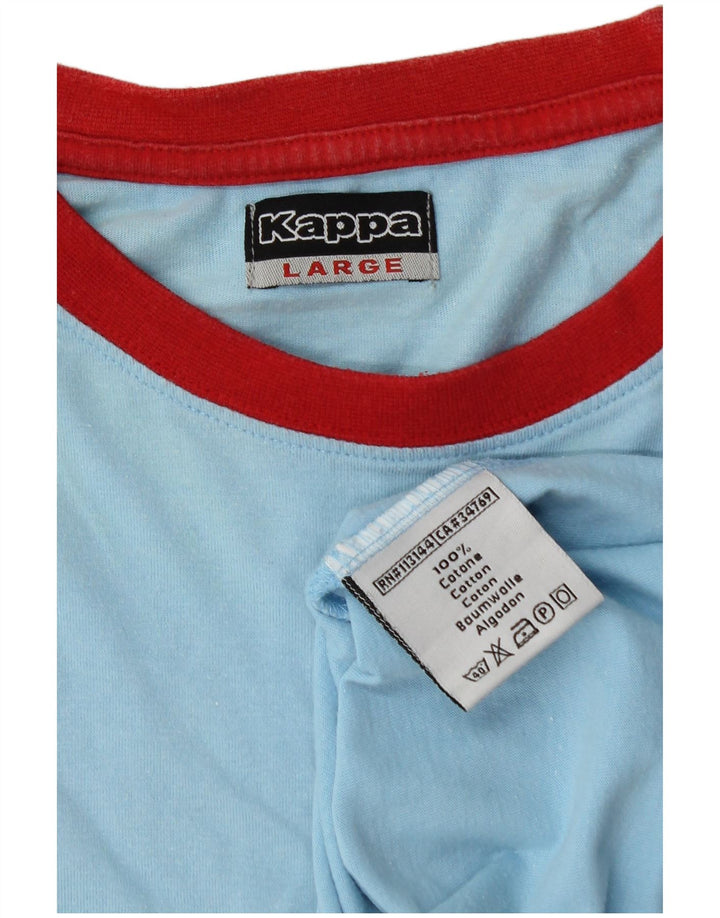 Tricou pentru bărbați Kappa Top mare, albastru, bumbac color bloc