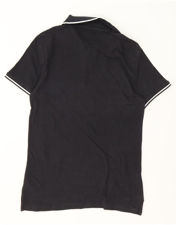 Tricou polo Nike pentru bărbați, bumbac cu dungi negre medii
