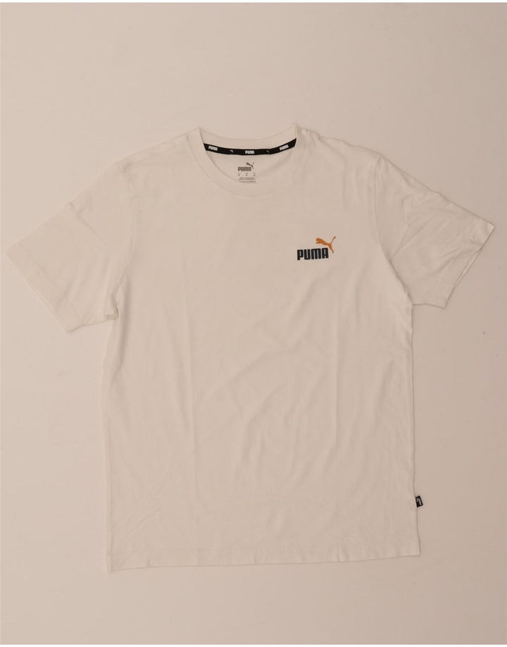 PUMA Mens T-Shirt Top Medium White Cotton Vintage Puma and Second-Hand Puma from Messina Hembry 