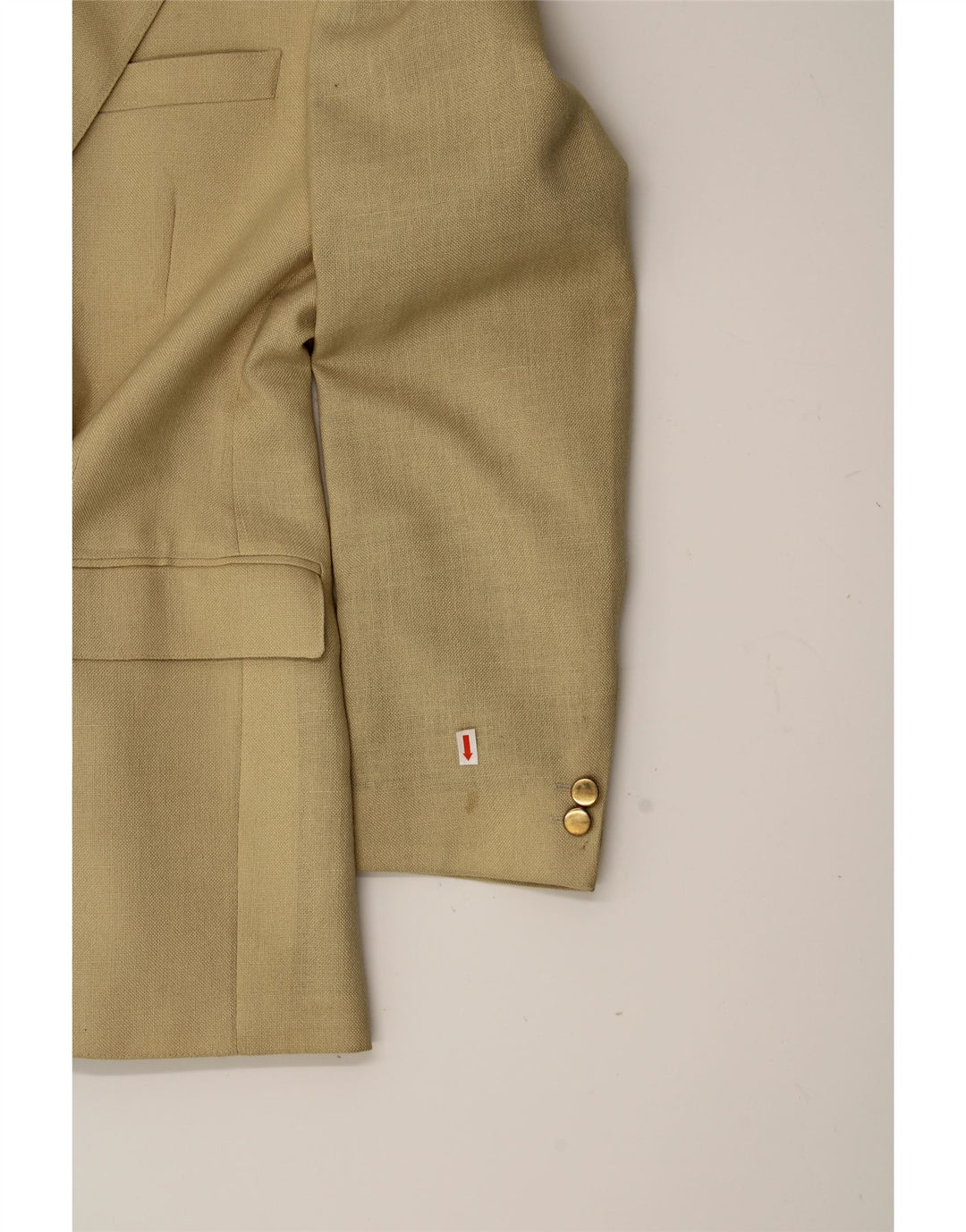 FARAH Mens 2 Button Blazer Jacket UK 42 XL Beige Polyester Vintage Farah and Second-Hand Farah from Messina Hembry 