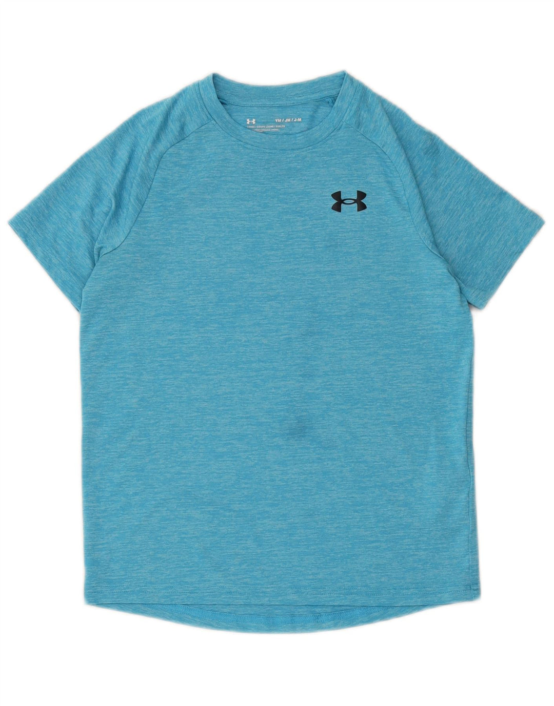 Tricou Under Armour pentru băieți Top 9-10 ani, mediu albastru, poliester cu pete