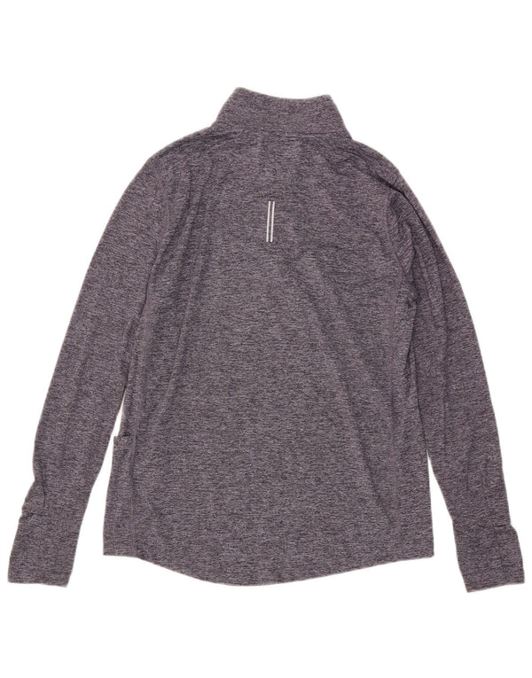 Top de trening Nike Dri Fit Pullover pentru femei UK 10 Small Grey Flecked