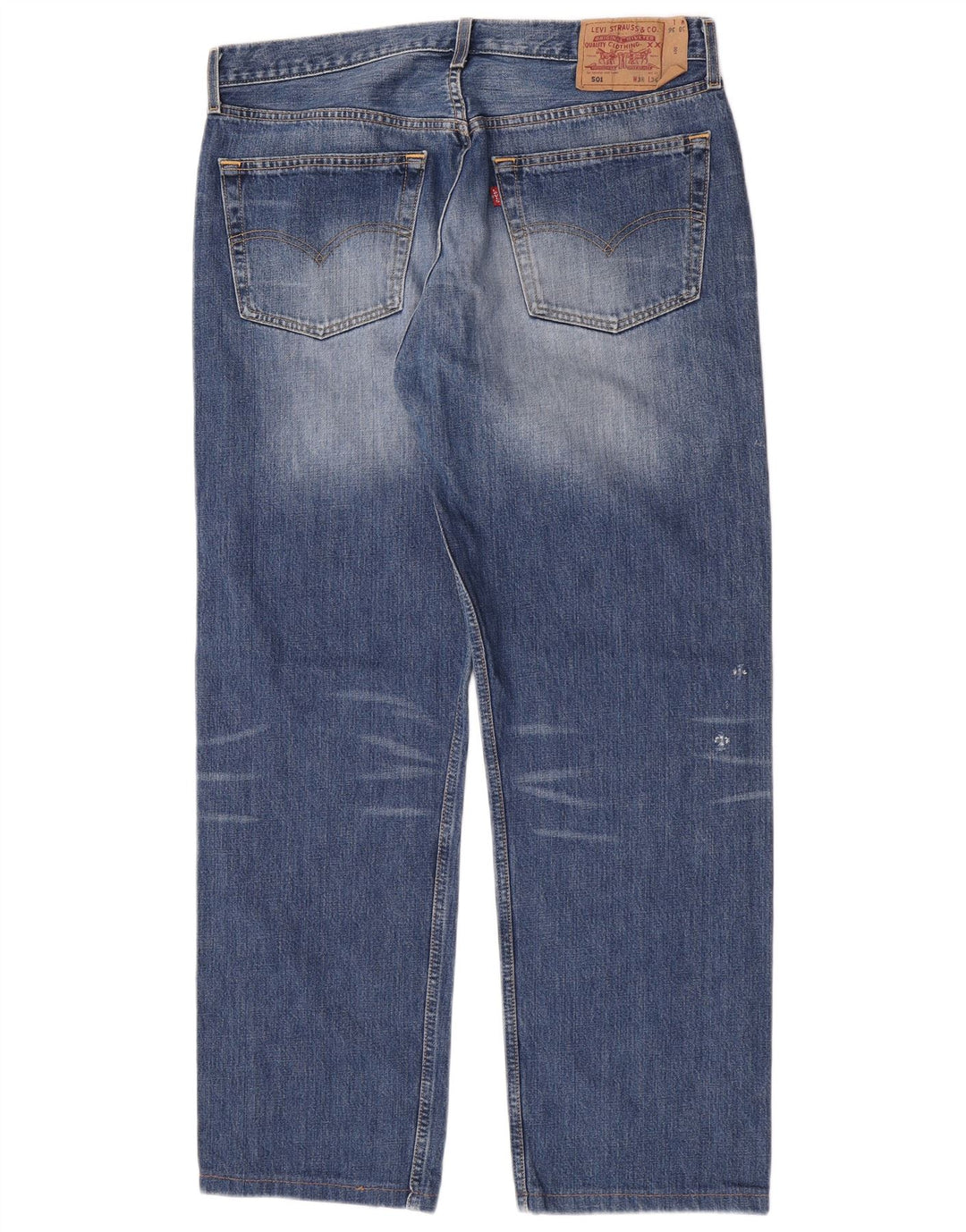 Blugi drepti pentru bărbați Levi's 501 W38 L30 Bumbac albastru
