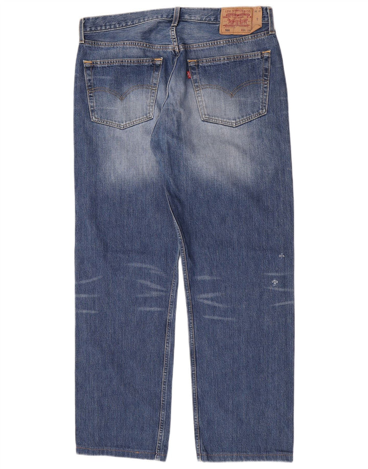 Blugi drepti pentru bărbați Levi's 501 W38 L30 Bumbac albastru