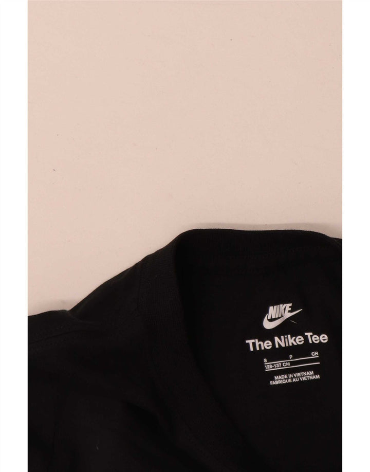 Top pentru băieți Nike cu mânecă lungă 8-9 ani, mic, negru, bumbac