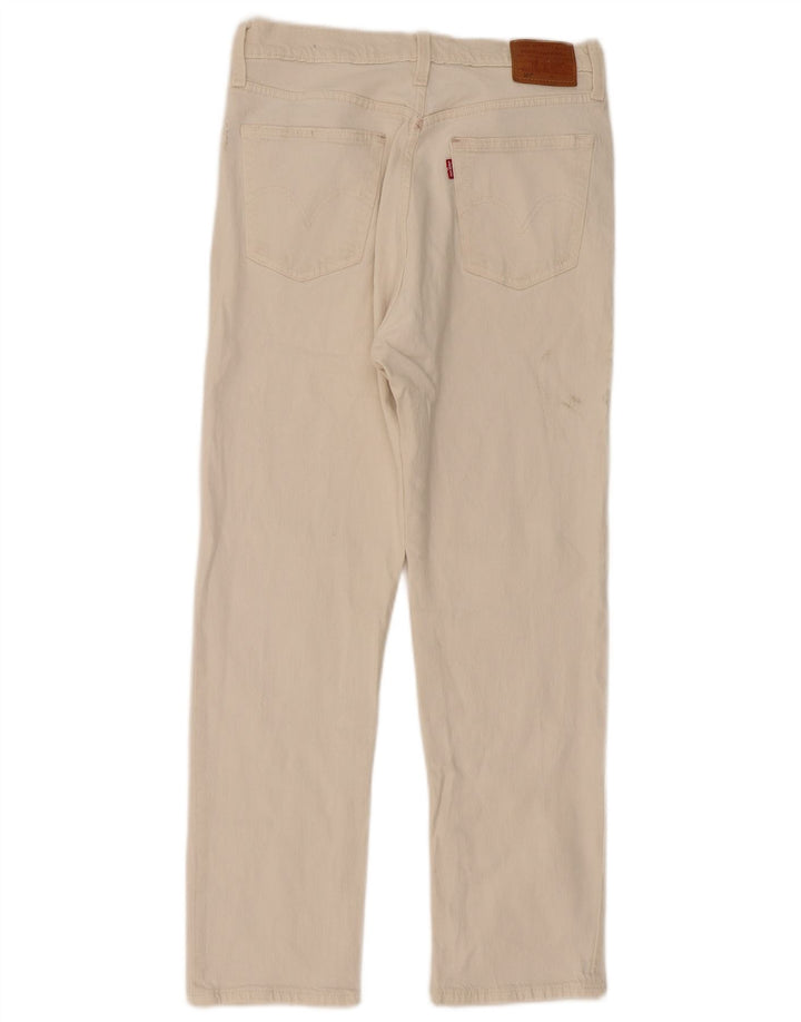 Blugi drepti 501 pentru femei Levi's W29 L28 bumbac alb