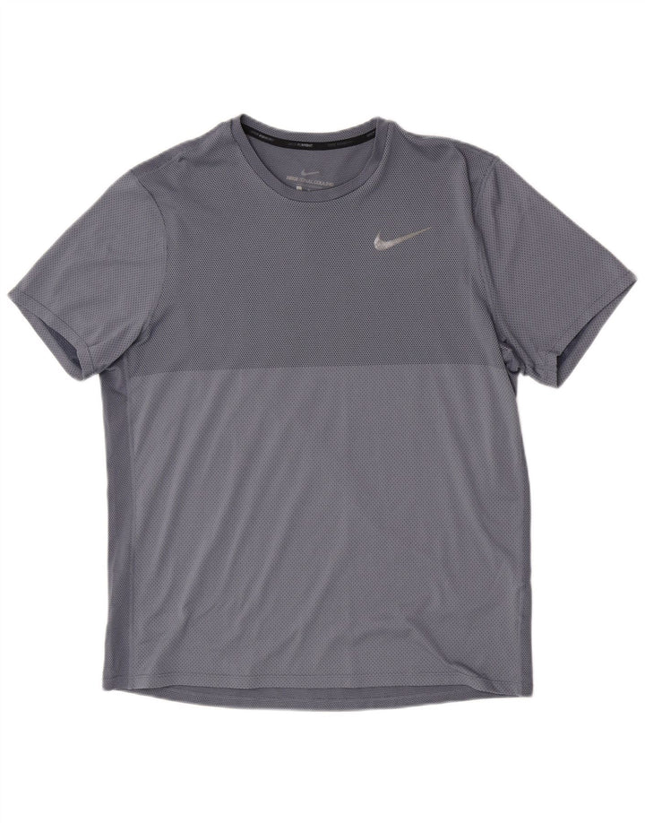 Tricou pentru bărbați Nike cu mânecă scurtă Top mare, albastru, poliester cu mâneci scurte