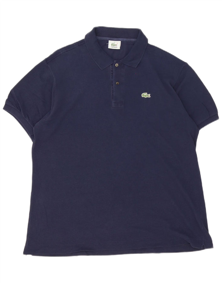 Tricou polo Lacoste pentru bărbați mărimea 5 mare, bumbac bleumarin