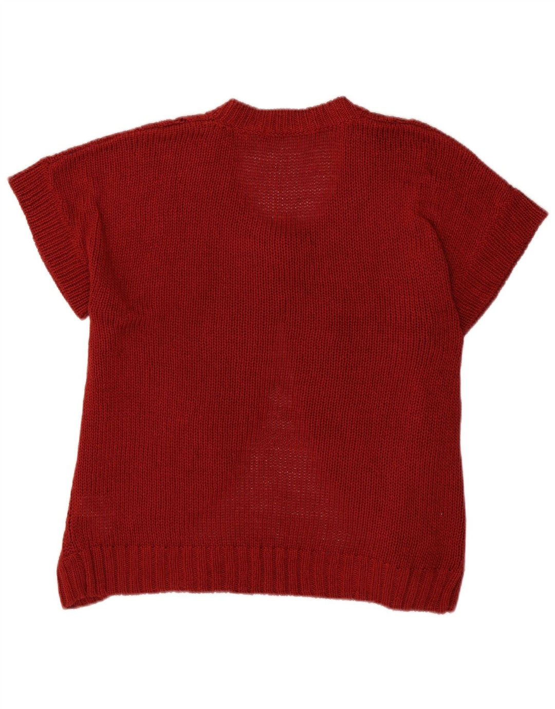 Pulover cardigan cu mânecă scurtă pentru femei Marks & Spencer UK 14 Large Red