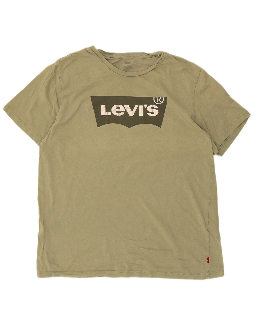 Tricou grafic Levi's pentru bărbați Top mare din bumbac kaki