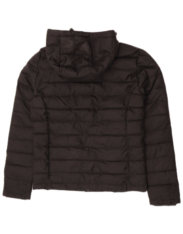 Jachetă căptușită cu glugă Superdry pentru bărbați UK 38 Poliester mediu negru