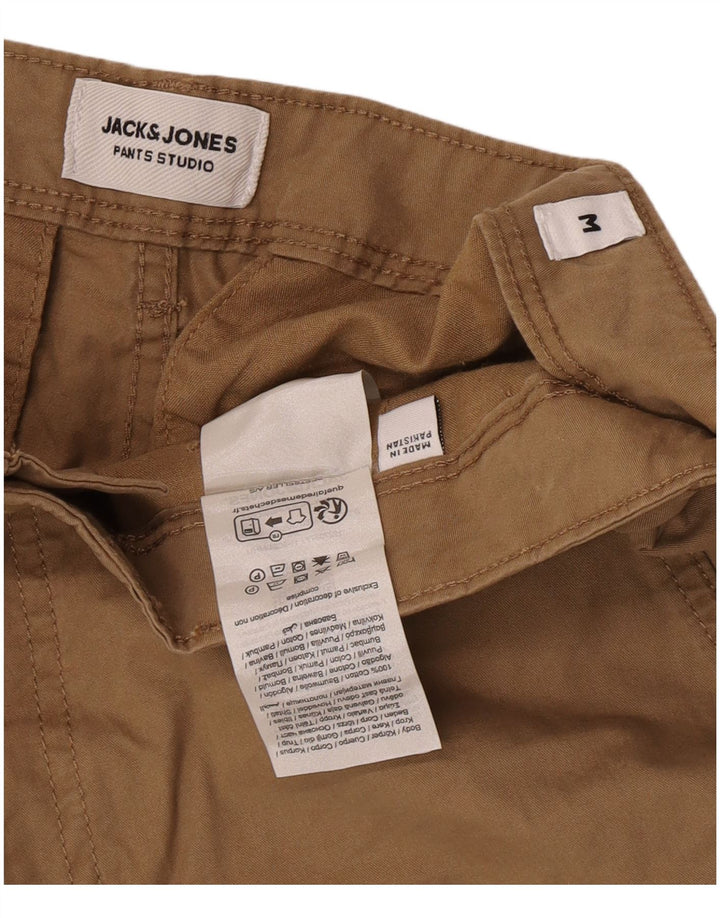 Pantaloni scurti cargo Jack & Jones pentru bărbați, mediu W32, bumbac, bej