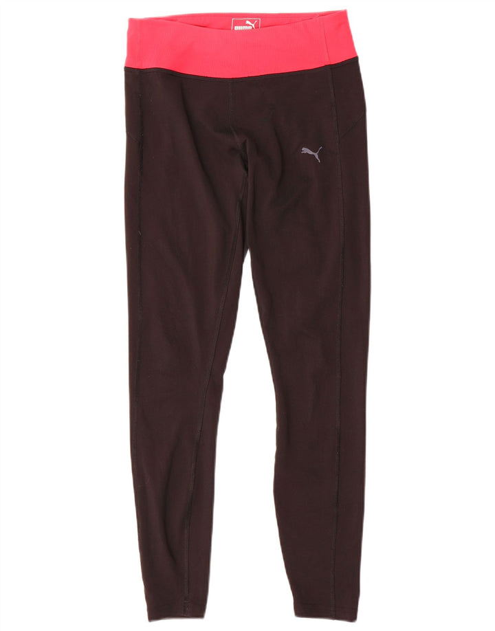 Leggings pentru femei Puma UK 8 Small Black Colorblock