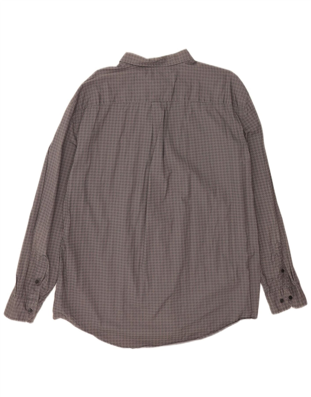 Cămașă personalizată pentru bărbați Tommy Hilfiger 2XL, bumbac gri Houndstooth