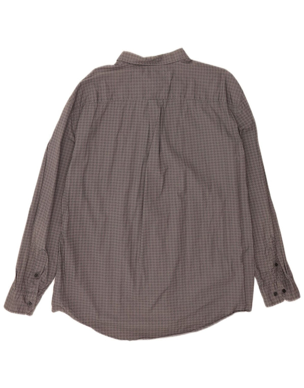 Cămașă personalizată pentru bărbați Tommy Hilfiger 2XL, bumbac gri Houndstooth