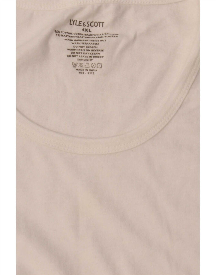 Tricou pentru bărbați Lyle & Scott Top 4XL Bumbac alb