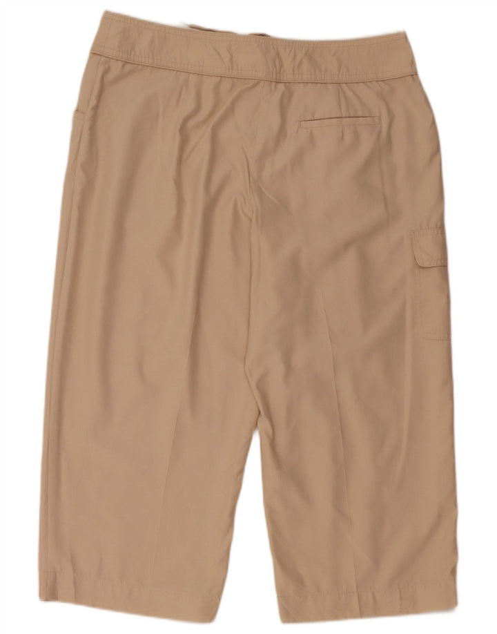 Pantaloni cargo Izod Capri pentru femei US 12 Large W34 L21 Bej Poliester