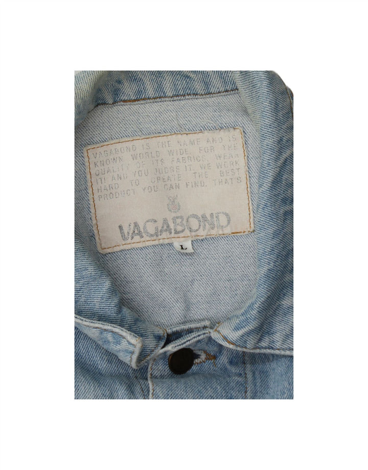 VAGABOND Mens Denim Jacket UK 40 Large Blue