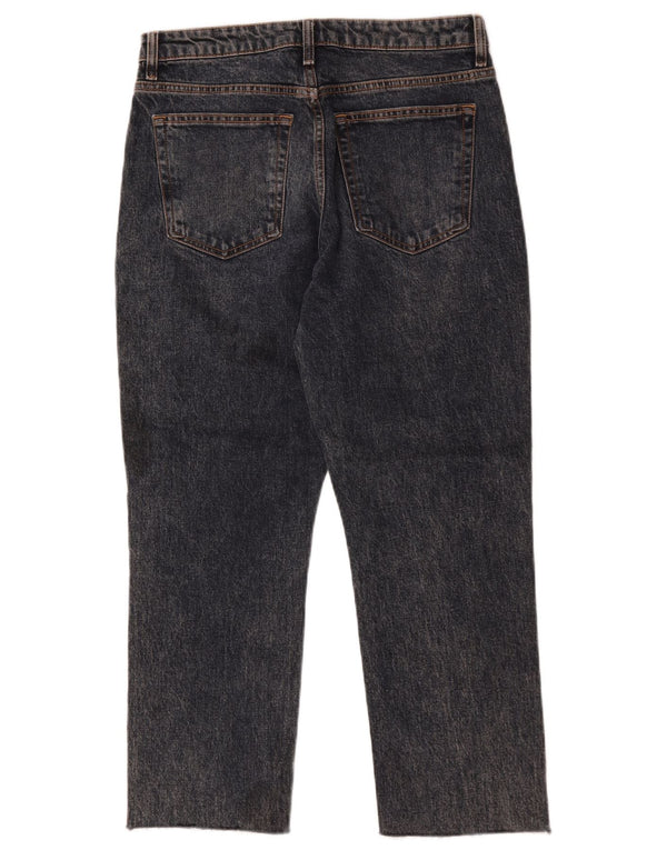 Topshop blugi de damă cropped W30 L25 bumbac negru