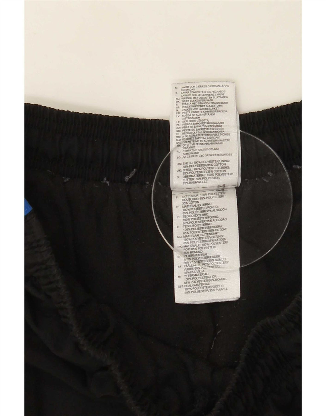 Pantaloni de trening pentru bărbați Adidas Pantaloni de jogging, mari, negru, poliester