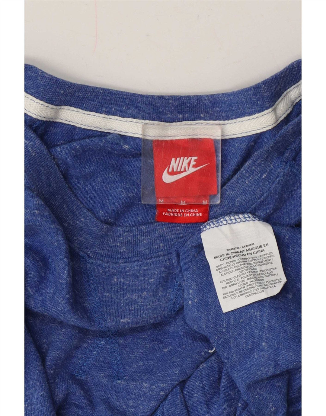 Pulover Nike pentru damă, UK 14, bumbac cu pete albastru mediu