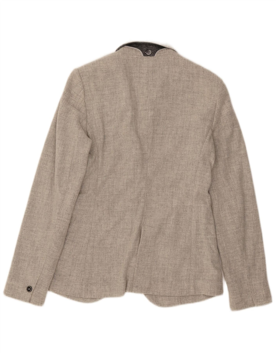 Massimo Dutti Jachetă Blazer Femei 1 Buton EU 38 Lână Gri Mic