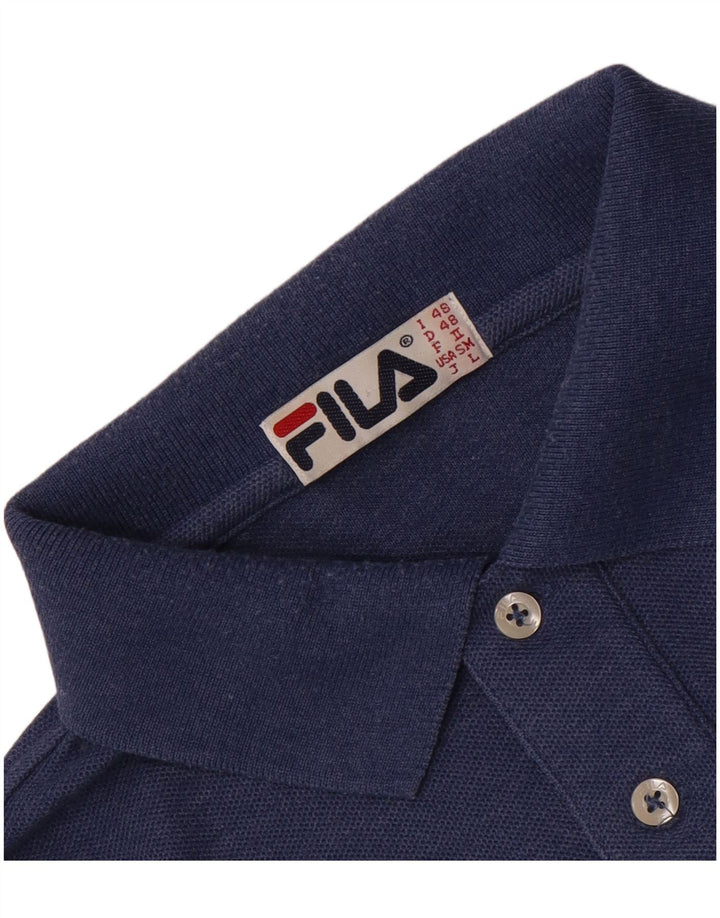 Tricou polo Fila pentru bărbați, mediu bleumarin