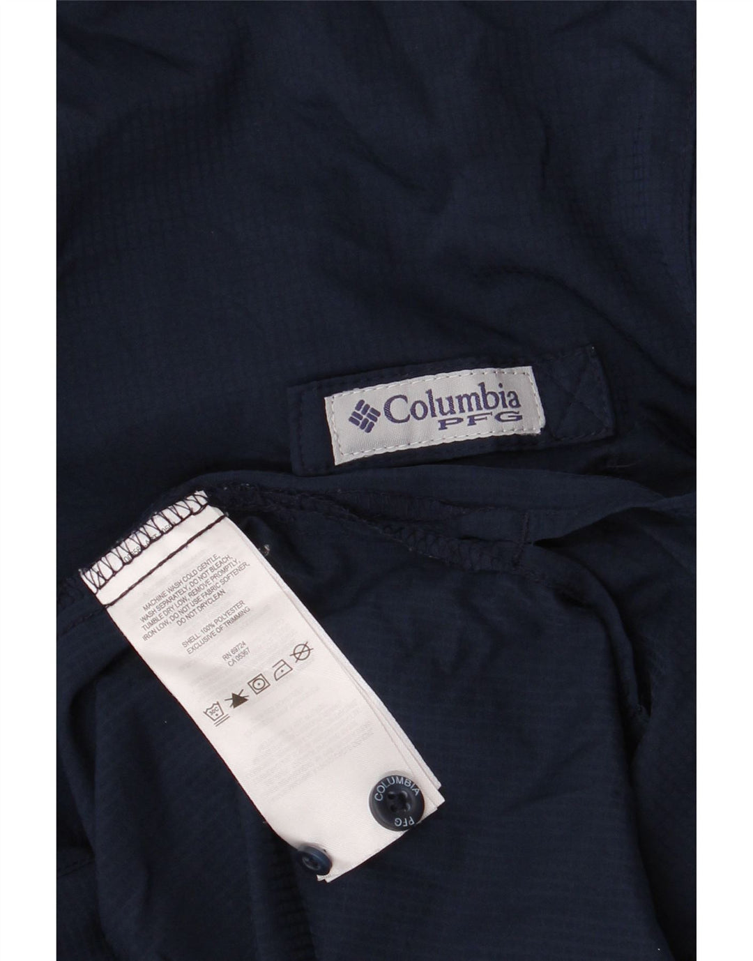 Cămașă Columbia Omni-Shade pentru bărbați din poliester cu carouri mari bleumarin