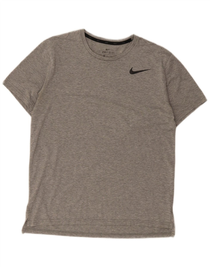 Tricou Nike Dri Fit pentru bărbați Top Medium Gri din poliester cu pete