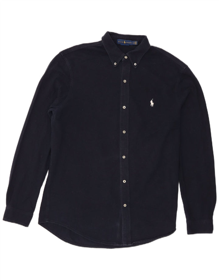 Cămașă pentru bărbați Ralph Lauren, mare, albastru, bumbac