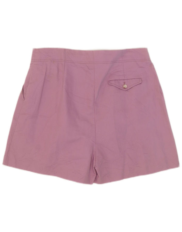 Marks & Spencer Pantaloni scurți chino cu talie înaltă pentru femei UK 16 Large W38 Liliac