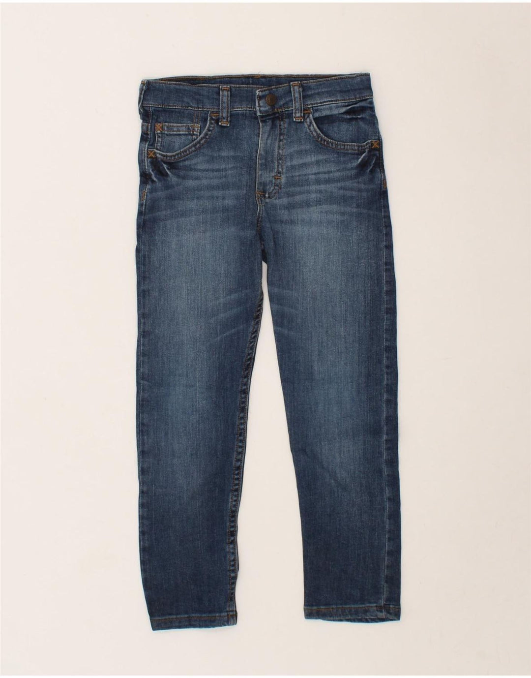 WRANGLER Boys Regular Slim Jeans 6-7 Years W22 L20 Blue Cotton Vintage Wrangler and Second-Hand Wrangler from Messina Hembry 