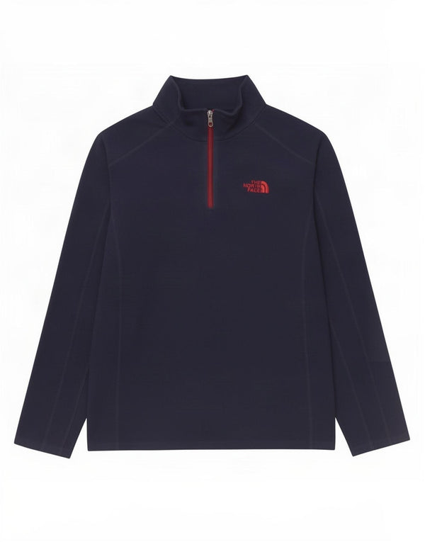 Pulover din lână The North Face pentru băieți, cu fermoar, 14-15 ani, XL, bleumarin
