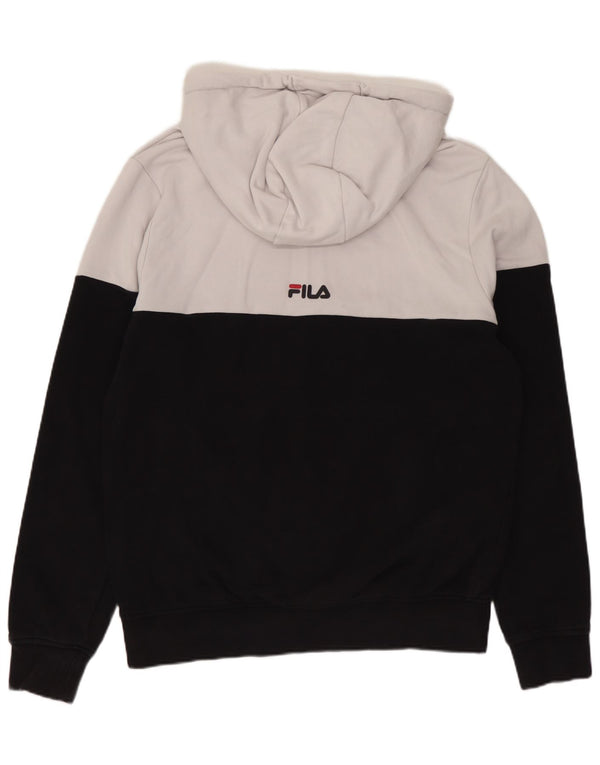 Pulover pentru bărbați Fila Loose Fit XS, bumbac color bloc, alb