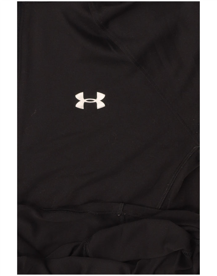 Top de trening UNDER ARMOUR pentru femei, cu fermoar și gât, negru mediu, UK 12