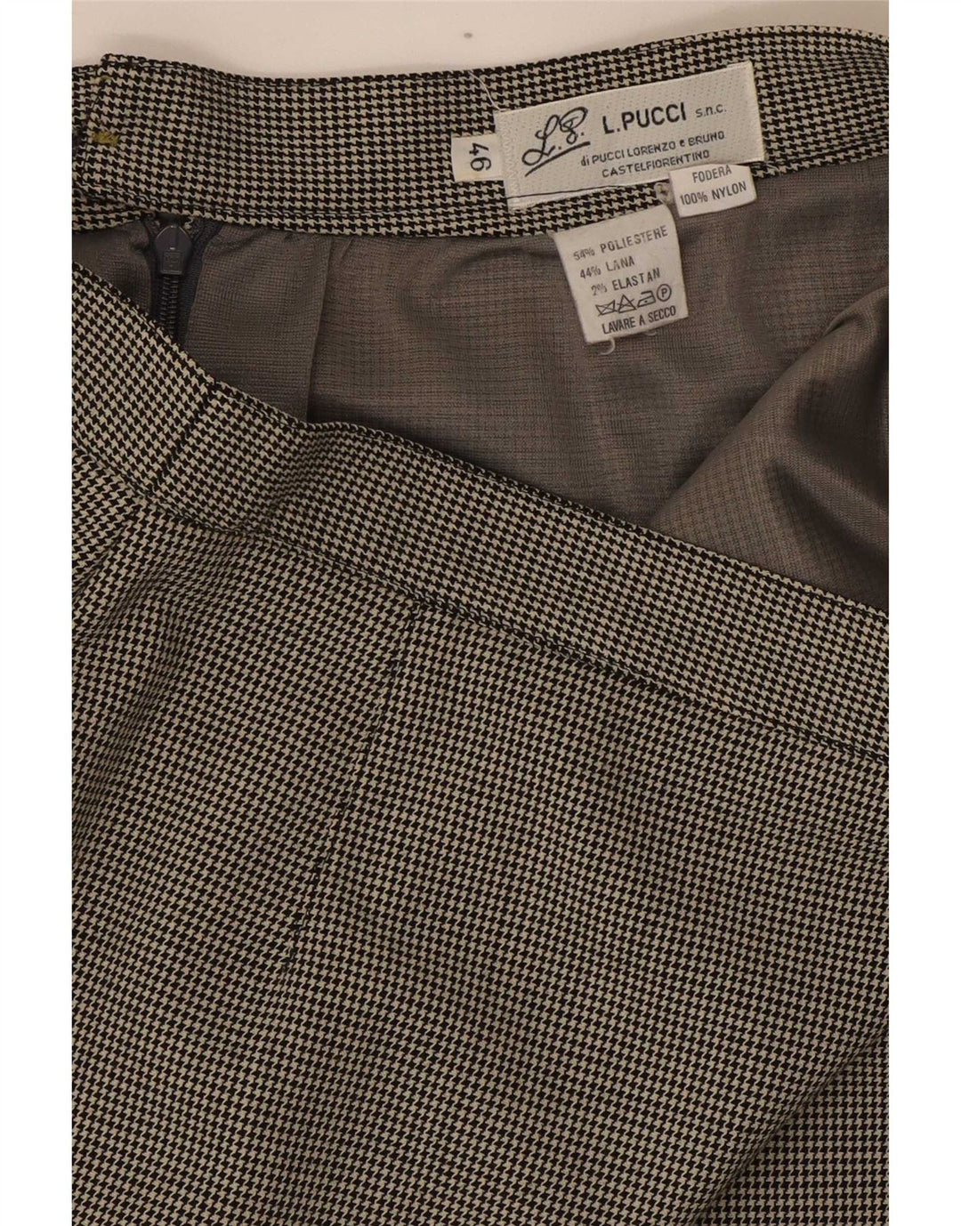 Fusta creion pentru femei L.Pucci IT 46 Large W30 Poliester cu picior de gală negru