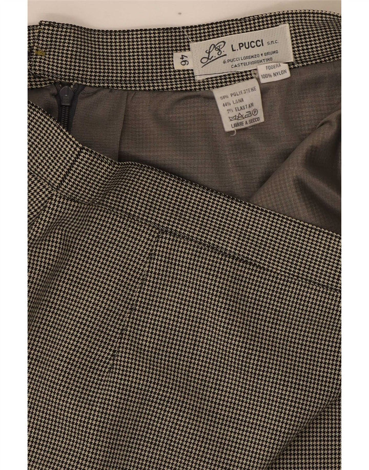 Fusta creion pentru femei L.Pucci IT 46 Large W30 Poliester cu picior de gală negru