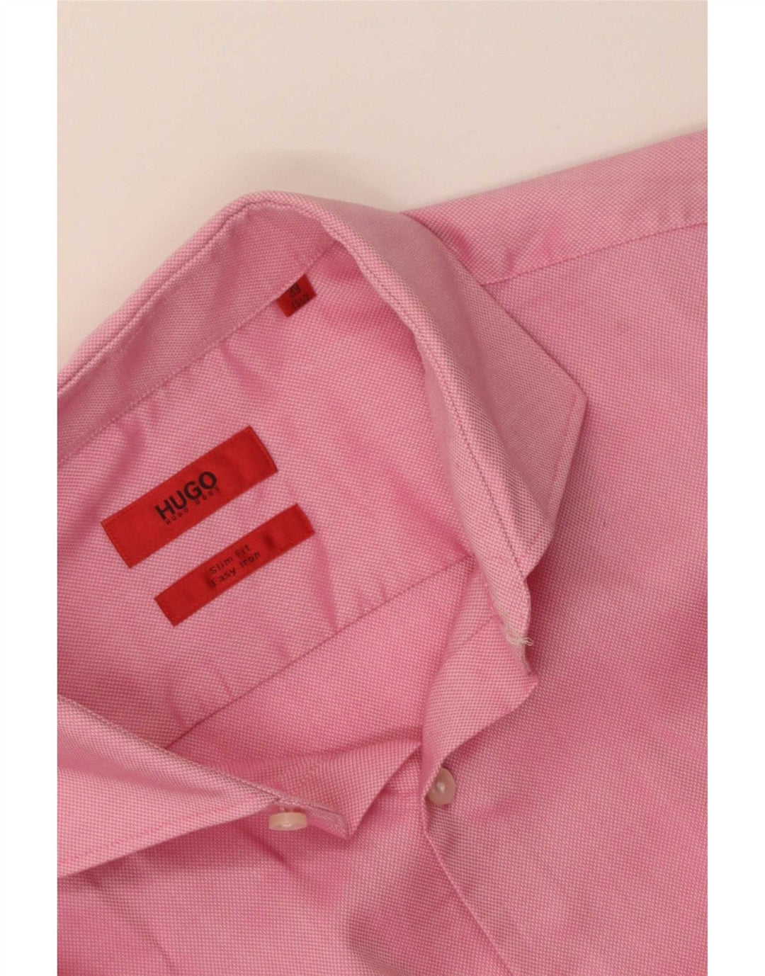 Cămașă pentru bărbați Hugo Boss Slim Fit Mărimea 39 15 1/2 Roz mediu