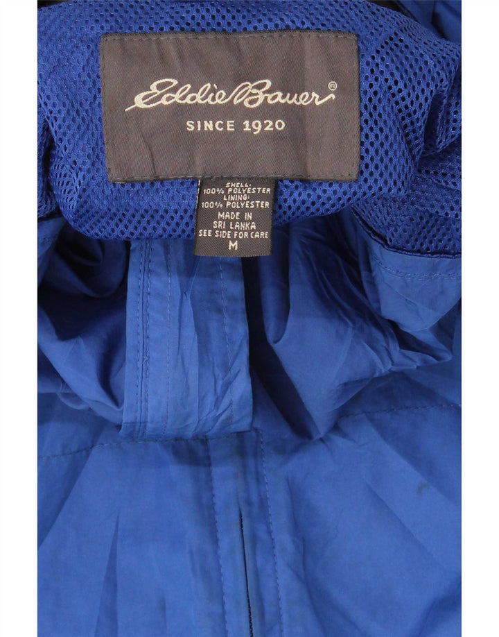 Jachetă de ploaie cu glugă pentru bărbați Eddie Bauer UK 38 Poliester albastru mediu