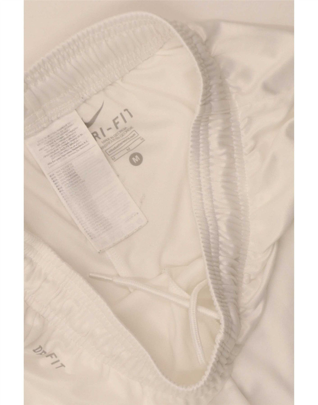 Pantaloni scurți sport Nike Dri Fit pentru bărbați, poliester alb mediu