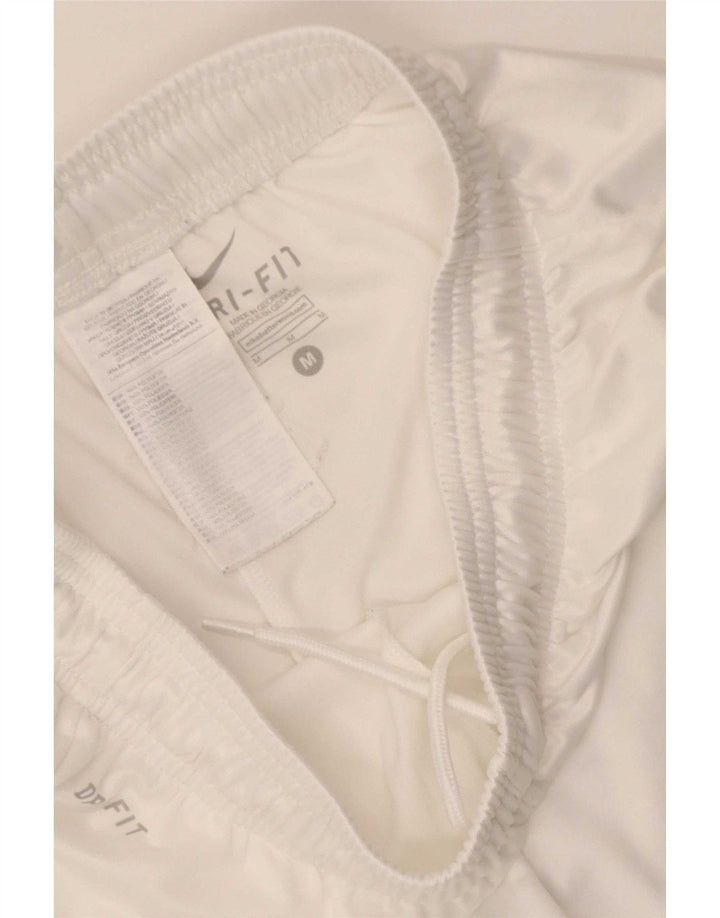 Pantaloni scurți sport Nike Dri Fit pentru bărbați, poliester alb mediu